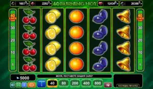 40 Линии слот игра Burning Hot 4